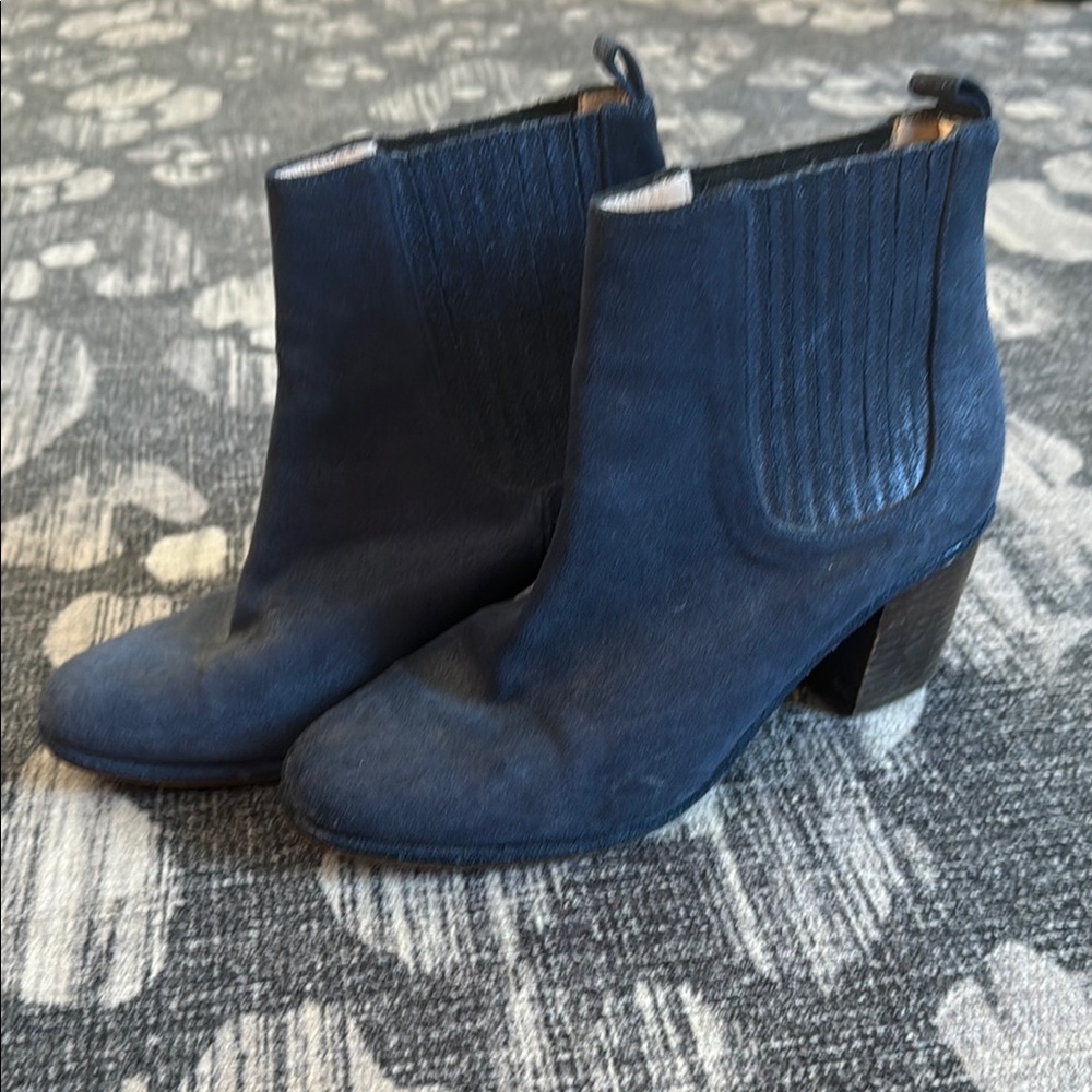 Opening Ceremony Blue Suede Booties Size 39